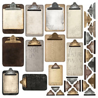 Simple Stories - Simple Vintage Essentials, Chipboard Clipboards