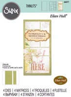 Sizzix - Thinlits Mini Slimline & Tickets, Stanssisetti