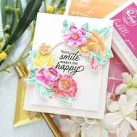 Pinkfresh Studio - Peony Fantasy, Hot Foil Plate
