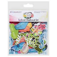 49 And Market - Vintage Artistry Sunburst Chipboard Set, 56osaa