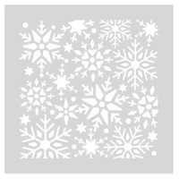 Crafter's Companion - Graceful Snowflakes Stencil Set, Sapluunasetti