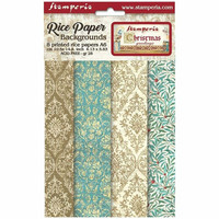 Stamperia - Christmas Greetings, Rice Paper, A6, 8arkkia