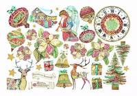 Stamperia - Christmas Greetings Elements, Die Cuts