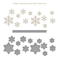 Spellbinders - Glimmer Hot Foil Plate, Glimmering Snowflakes