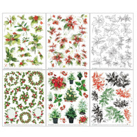 49 and Market - Christmas Spectacular Foliage Rub-Ons 6