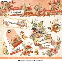 Studio Light - Autumn Bouquets Die-Cut Block, Leikekuvat