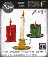 Sizzix - Thinlits Dies By Tim Holtz, Candleshop Colorize, Stanssisetti