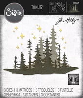 Sizzix - Thinlits Dies By Tim Holtz, Forest Shadows, Stanssisetti