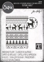 Sizzix - Multilevel By Tim Holtz Holiday Knit, Kohokuviointitasku