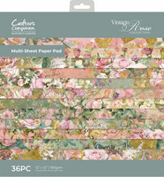 Crafter's Companion - Vintage Rose, Paper Pad 12