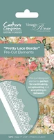 Crafter's Companion - Vintage Rose Pretty Lace Border, Leikekuviot
