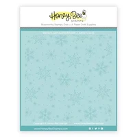 Honey Bee Stamps - Snowflakes Background, Kerrossapluunasetti
