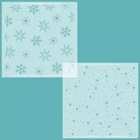 Honey Bee Stamps - Snowflakes Background, Kerrossapluunasetti