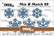Crealies - Mix & Match 22 Snowflakes, Stanssisetti