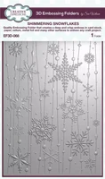 Creative Expressions - Shimmering Snowflakes, 3D Kohokuviotasku