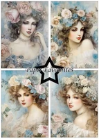Paper Favourites - Vintage Ladies Blue A5, Paperikko