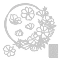 Sizzix - Thinlits Floral Round, Stanssisetti