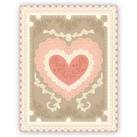 Honey Bee Stamps - Lace Heart Layering Frames, Stanssisetti