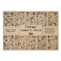 Fabrika Decoru - Vintage Women's World, A3, Paperikko