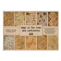 Fabrika Decoru - Maps of The Seas and Continents, A3, Paperikko