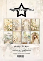 Paper Favourites - Shabby Chic Roses A5, Paperikko