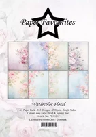 Paper Favourites - Watercolor Floral A5, Paperikko