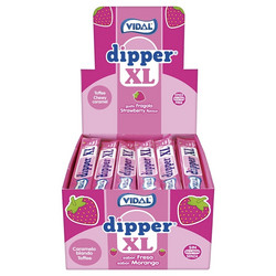 Dipper XL Mansikka toffeetanko 100kpl, vidal