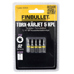 Finbullet Torx T15 ruuvauskärkisarja