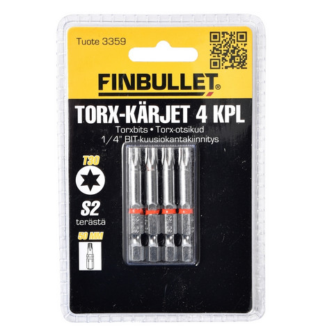 Finbullet Torx T30 ruuvauskärkisarja