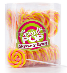 Swigle Pop tikkarit 12g x 50kpl, Mansikka&banaani