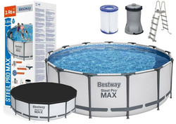 Bestway Power Steel 396 x 122 cm pyöreä Uima-allas setti 10250Litraa