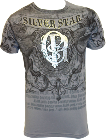 Silver Star Georges St-Pierre Foil Tee Grey