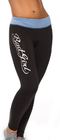Bad Girl Fitness Tights – Black/Blue