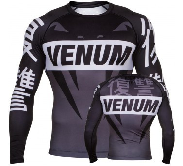 Venum Revenge rash guard black-grey