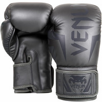 VENUM ELITE BOXING GLOVES - GREY/GREY