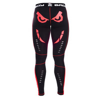 Bad Boy Sphere Compression Leggings- Black/ Red