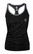 Bad Girl Racer Vest Top - Black/Blue
