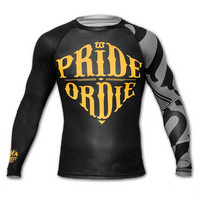 Rashguard PRiDEorDiE RECKLESS Black & Grey