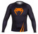 Venum Challenger Rash Guard - Black/Orange - Long Sleeves