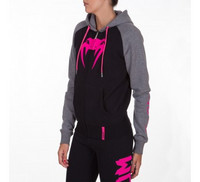 Venum Infinity Hoody with zip - Black/Grey - For Women
