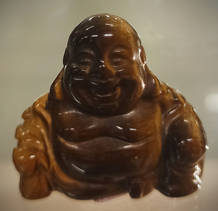 Iloinen Buddha Tiikerinsilmä 30 mm