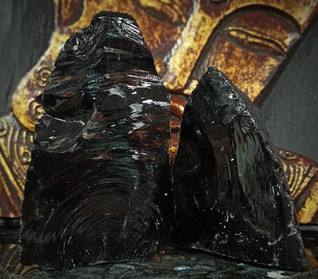 Obsidiaani Raakakivi 90-120 mm