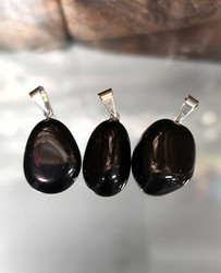 Obsidiaani Riipus Rumpuhiottu