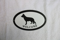 Tervetuloakyltti  Welcome Saksanpaimenkoira