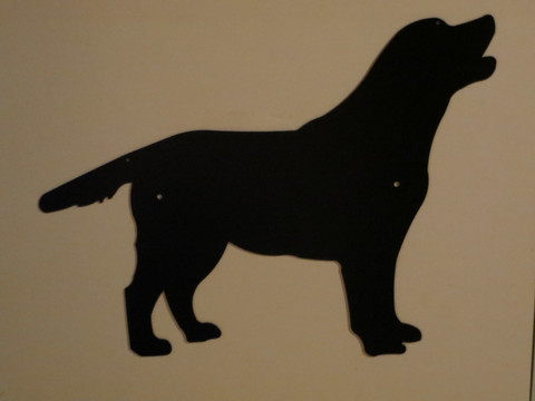 Gate sign of the breeds L-R