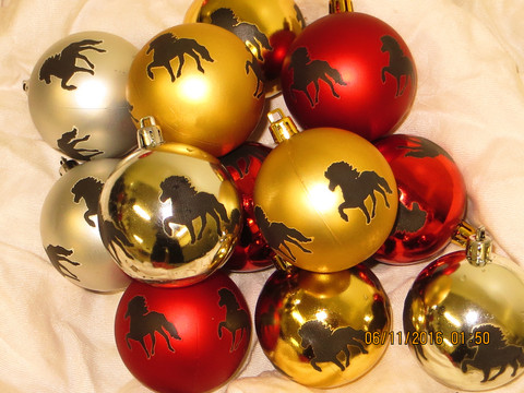 Christmas tree ball Icelandic Horse