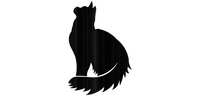 Rolling pin cat sitting long-haired