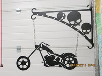 Gate sign and rack Motorbike Chopper