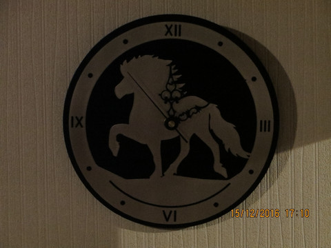Clock Icelandic Horse