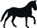 Gate sign and rack Horse